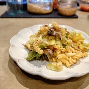 しらすと春キャベツの糀パスタ